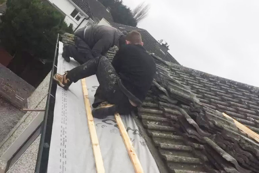 repairing roof